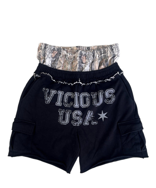 BOXER CARGO SHORTS (Black)