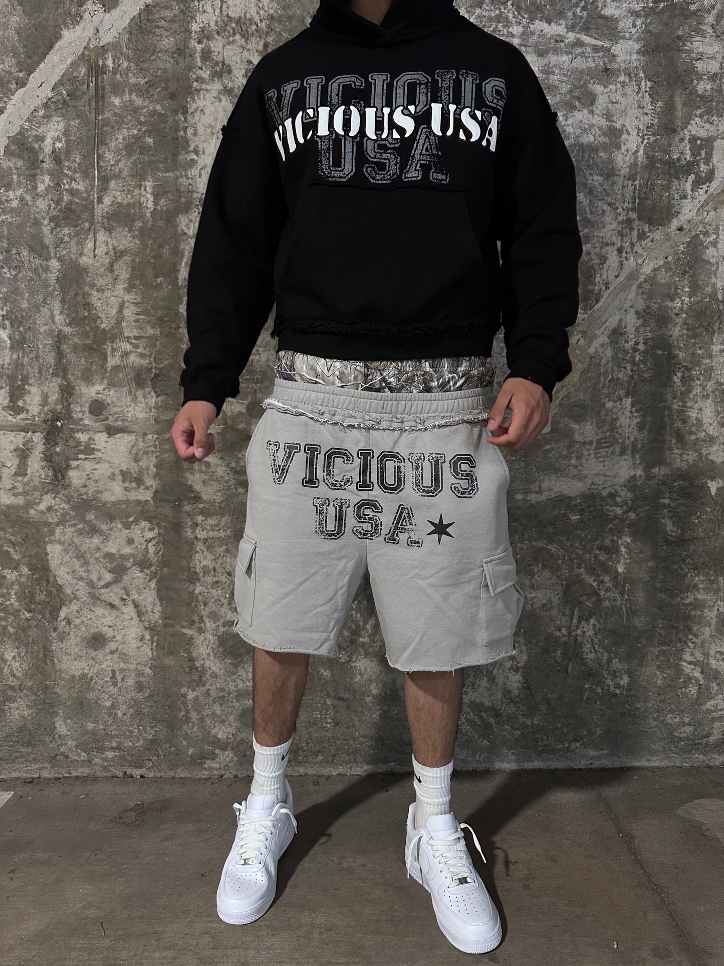 BOXER CARGO SHORTS (Fossil Gray)