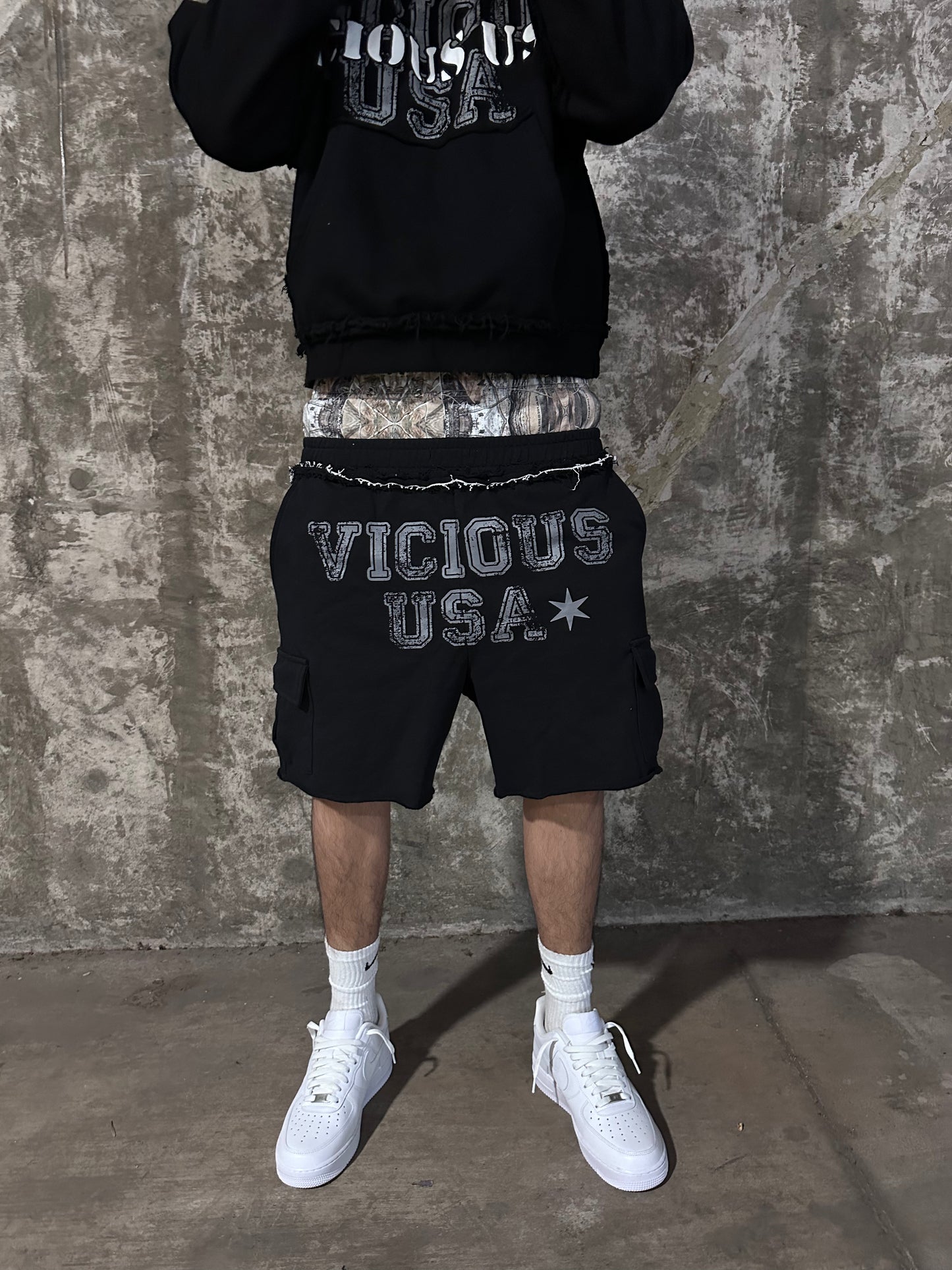 BOXER CARGO SHORTS (Black)